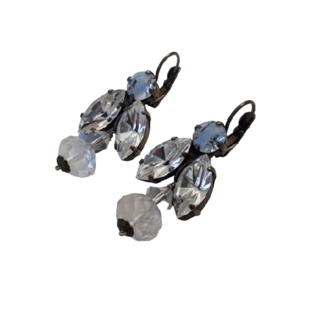 Crystal earrings - Picture 2 of 2